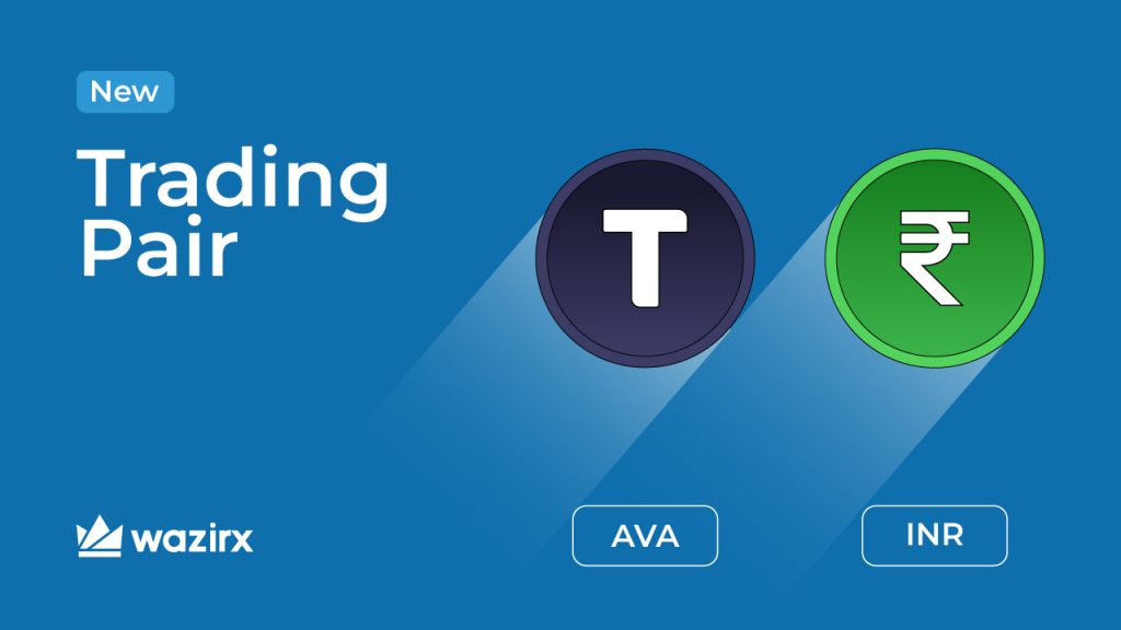AVA/INR trading on WazirX