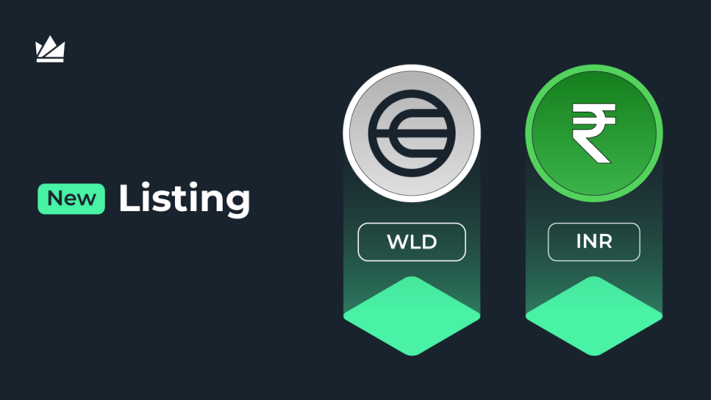 WLD/INR trading on WazirX