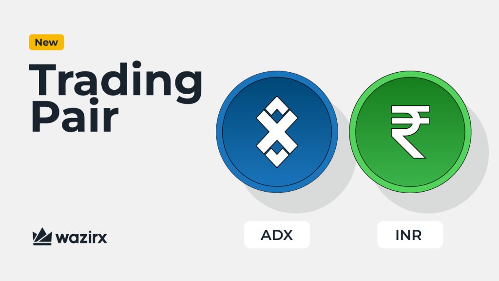 ADX/INR trading on WazirX