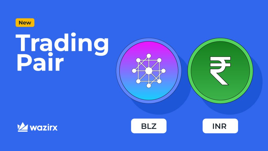 BLZ/INR trading on WazirX