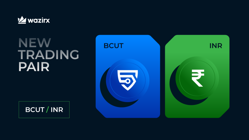 BCUT/INR trading on WazirX