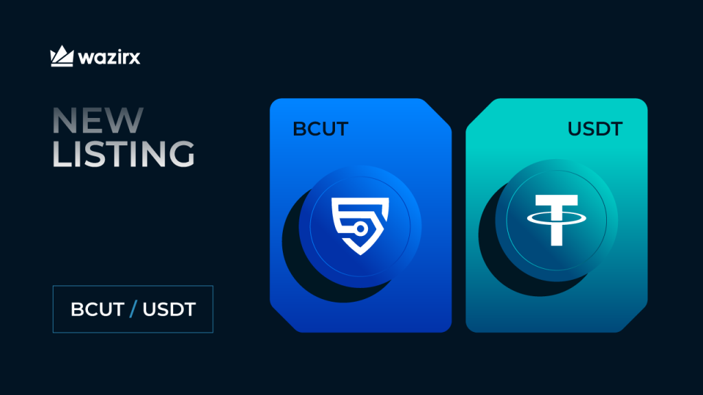BCUT/USDT trading on WazirX