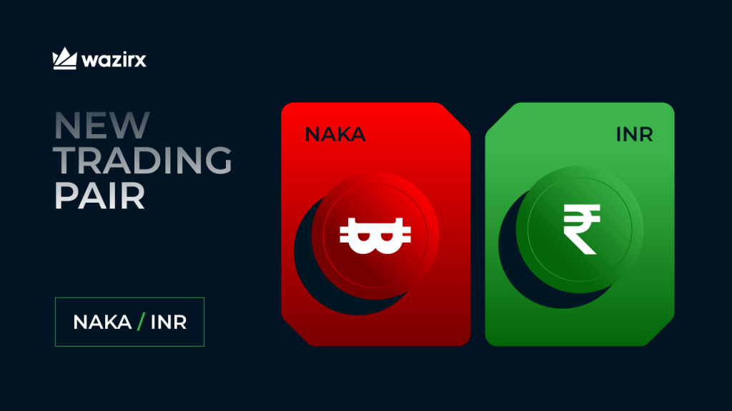 NAKA/INR trading on WazirX
