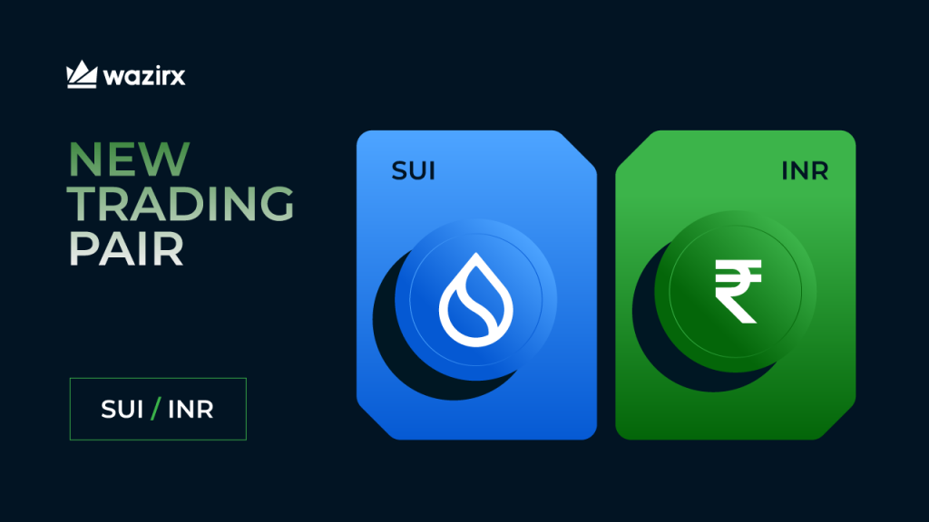SUI/INR trading on WazirX