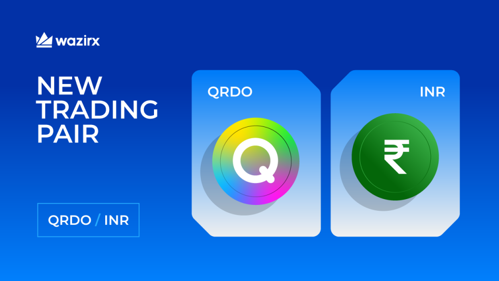 QRDO/INR trading on WazirX